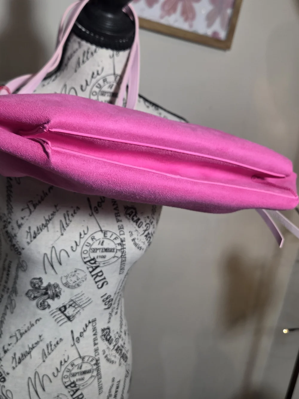 Juicy Couture Pink Suede Tote Bag